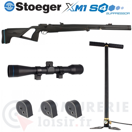 Carabine Stoeger PCP XM1 S4 Suppressor avec lunette...