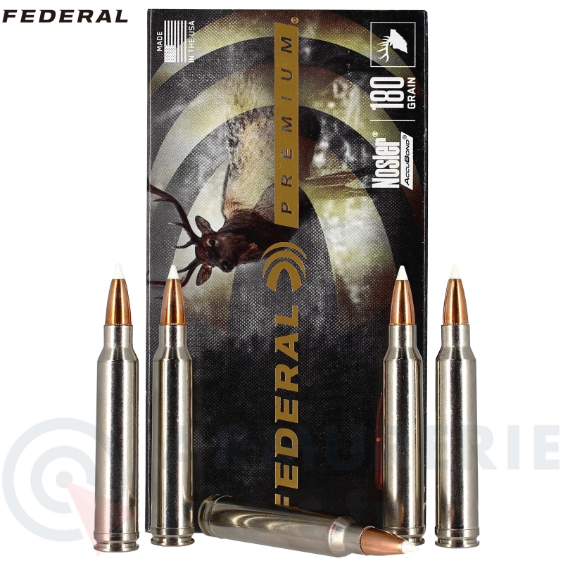 20 Cartouches Federal Nosler Accubond 300 win mag 180 Gr