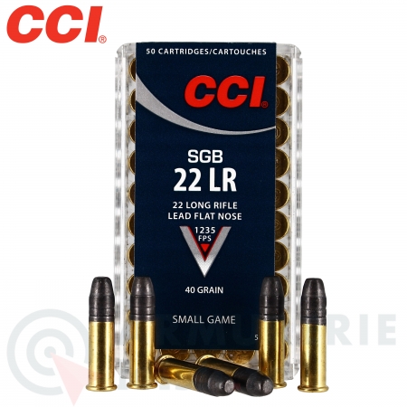 50 cartouches CCI 22 LR SGR 40 Gr