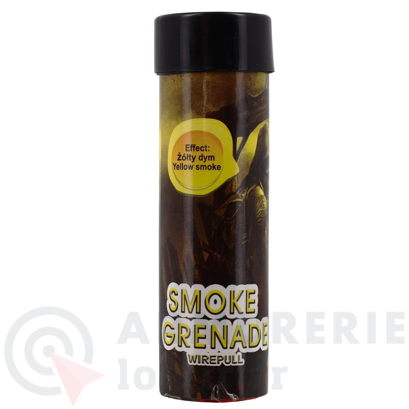 Grenade fumig&egrave;ne jaune &agrave; goupille