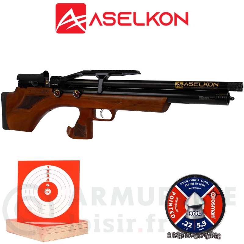 Carabine Aselkon PCP MX7 Wood 5.5mm (19.9 joules)