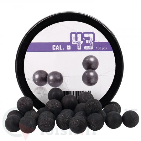 100 Balles Rubber-Steel caoutchouc m&eacute;tal - .43