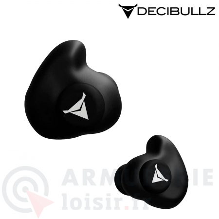 Bouchons d'oreille sur mesure Decibullz noir...