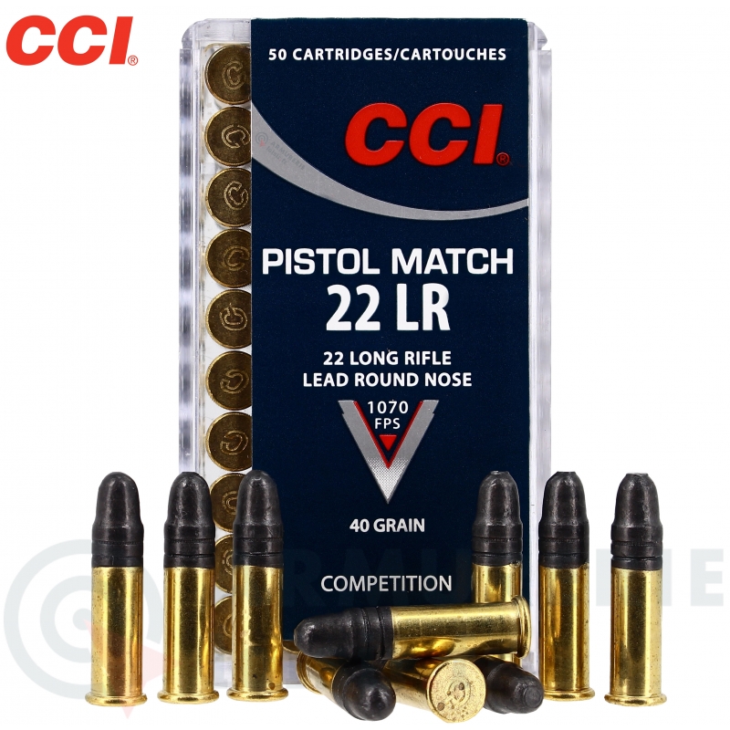Cartouches 22LR CCI Pistol Match x50