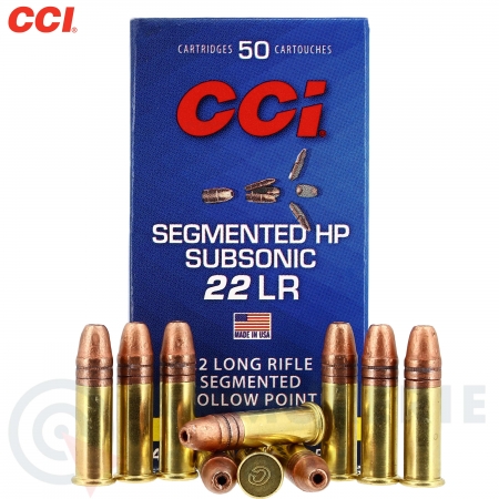 Cartouches 22LR CCI Segmented HP Subsonic x50