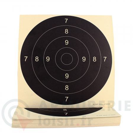 Lot de 100 centres de cibles 21X21 