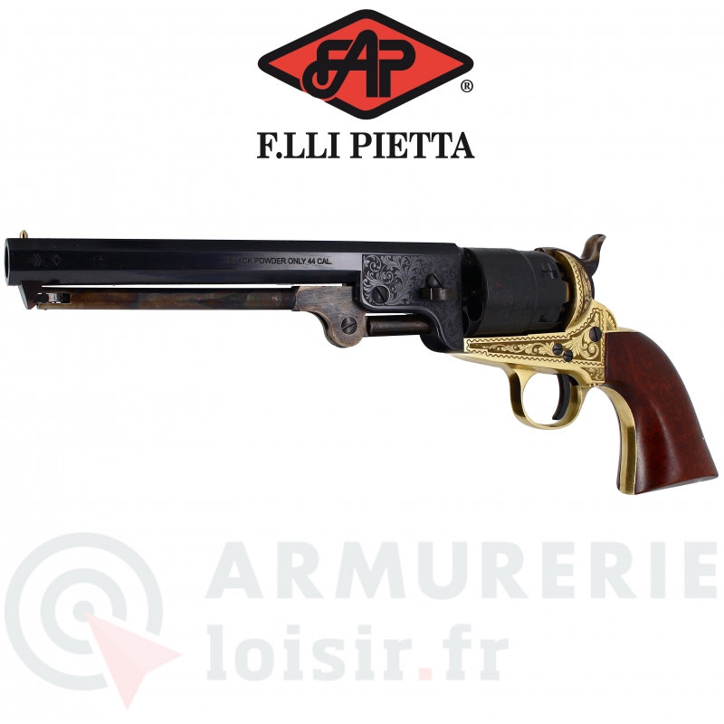 Revolver Pietta 1851 Reb Nord Navy Laiton Deluxe grav&eacute; .44