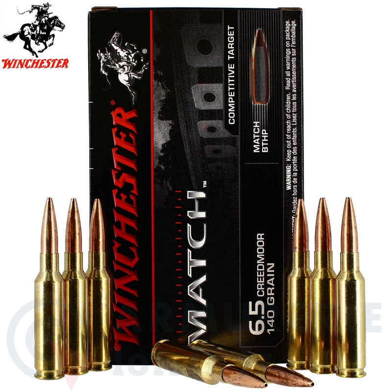 20 Cartouches Winchester Match 6.5 Creedmoor (140gr)