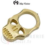 Poing américain MAX KNIVES Skull Laiton