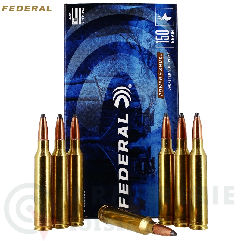 20 munitions Federal 7mm Rem Mag Power Shok 150 gr