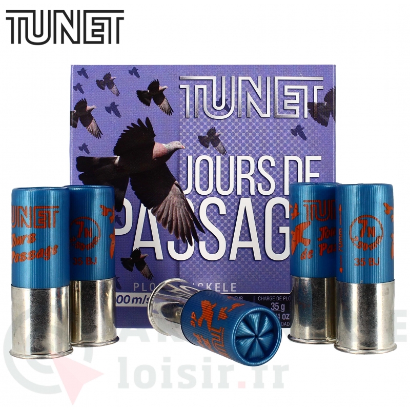 25 cartouches Tunet Jours de Passage 12/70 n&deg;7 35g 