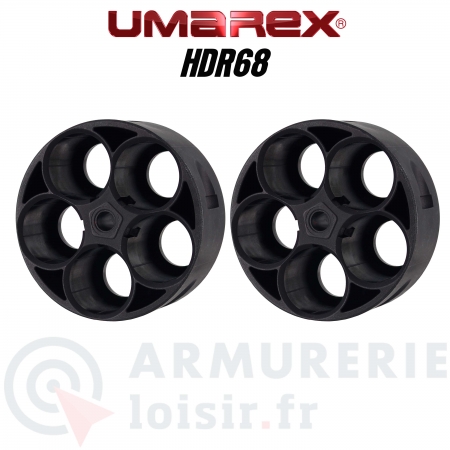 Lot de 2 barillets Umarex pour revolver T4E TR68/HDR68