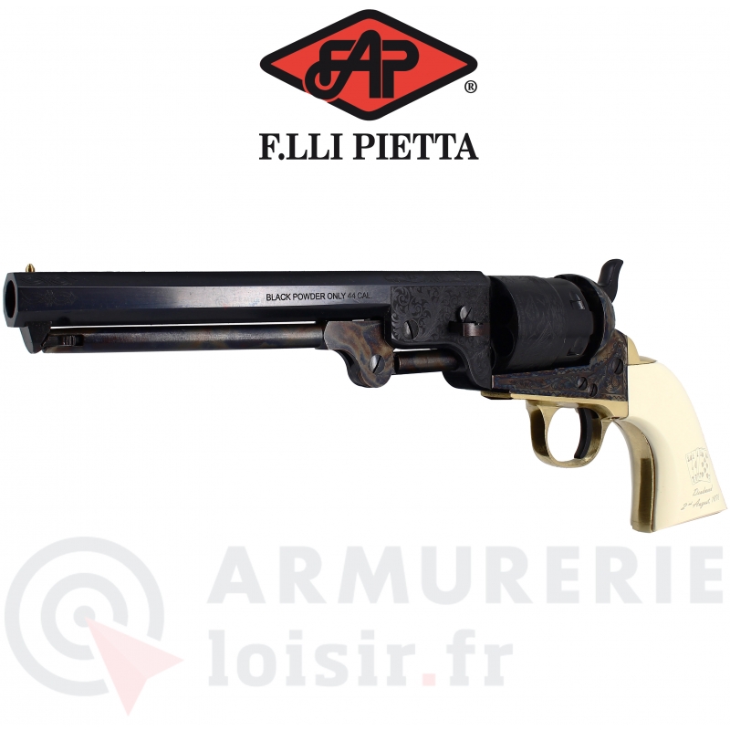 Revolver Pietta 1851 Navy Yank Engraved W.B Hickok  .44
