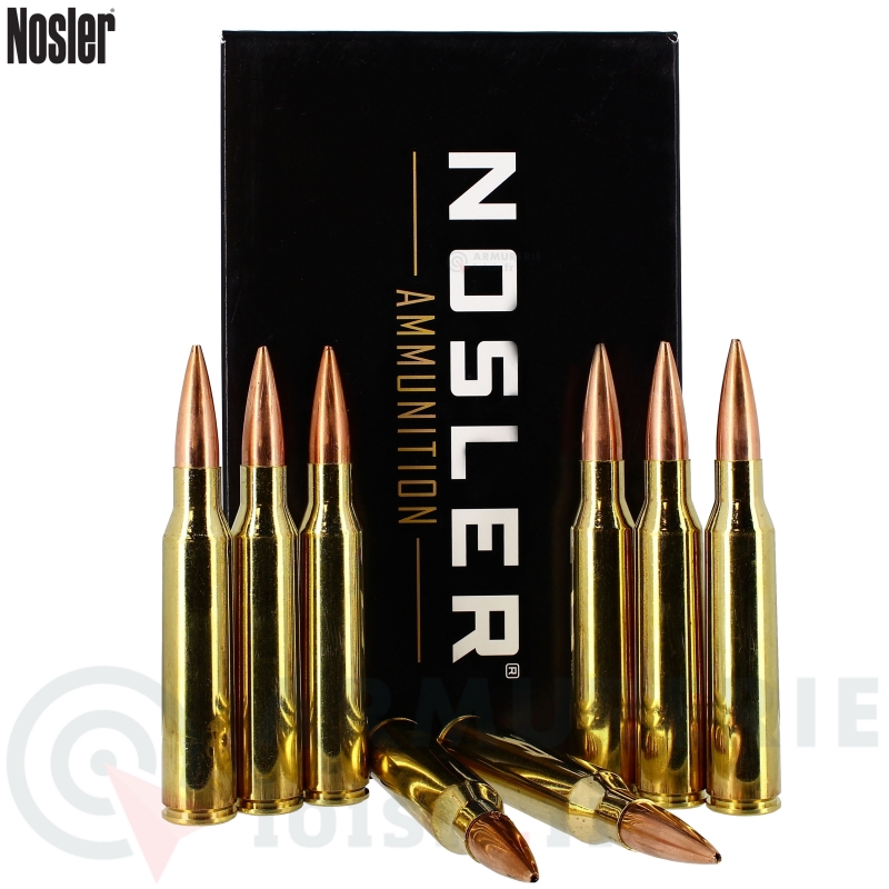 20 Cartouches Nosler 338 Lapua Magnum 300gr HPBT