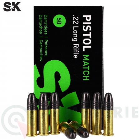 Cartouches SK Pistol Match 22lr 40gr