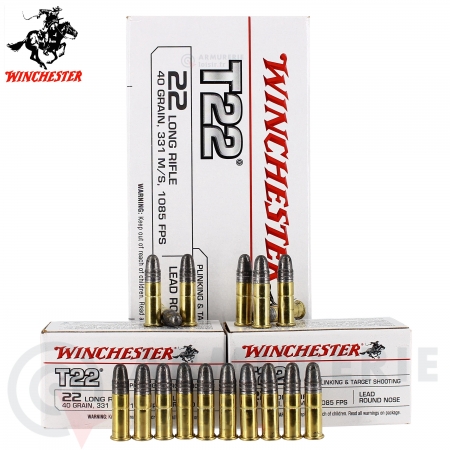 500 Cartouches Winchester T22 - 22LR