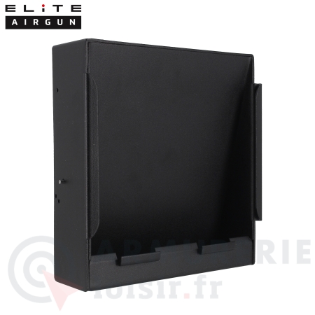 Porte cible plat 14x14 m&eacute;tal noir Elite Airgun